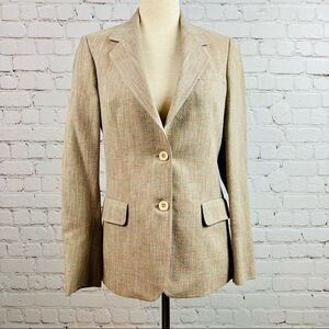 Vintage 70s Austin Reed of Regent Street Union Made in USA Tan Tweed Blazer